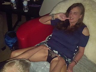 My join up licks my wife concerning yoke orgasms