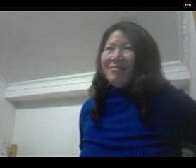 Cinesi moglie mostrare tette in webcam